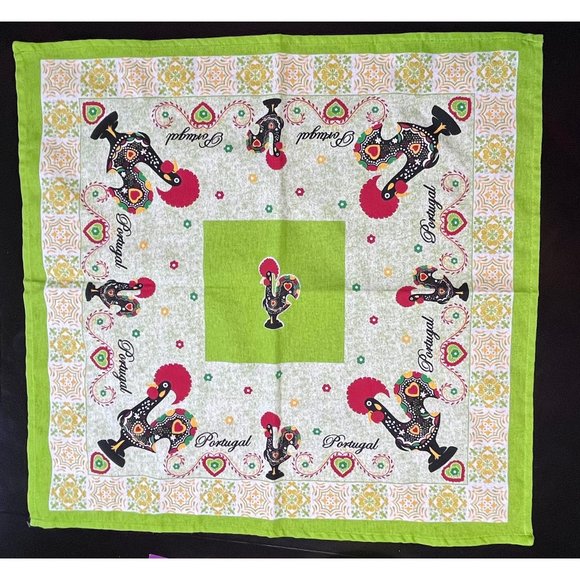 Vintage Portugal table topper - vintage linens 28”x28” - Picture 1 of 10